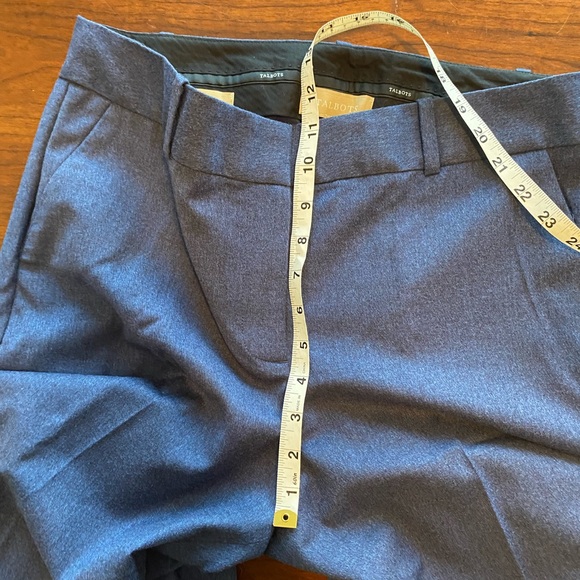 Talbots Blue Wool Pant (NWT) - Picture 2 of 11
